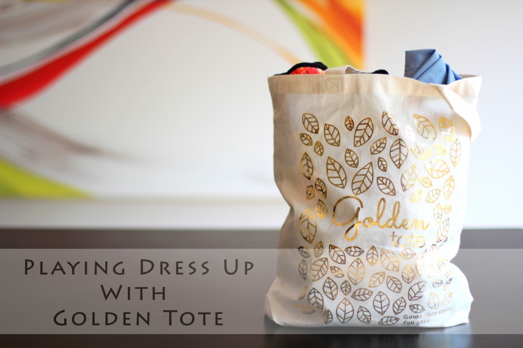 Playing Dress Up with Golden Tote