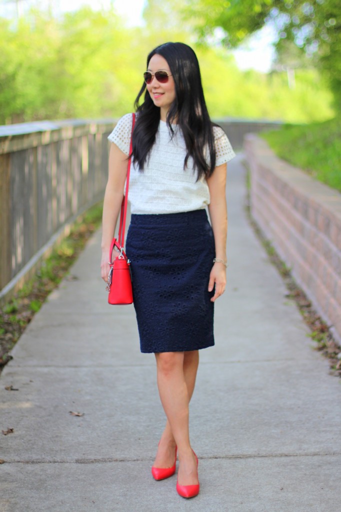 Outfit Highlight: A Little Red, White and Blue - My Rose Colored Shades
