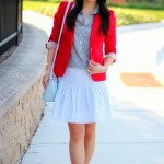 Outfit Highlight: Stripes and Brights and Eyelet, Oh My!