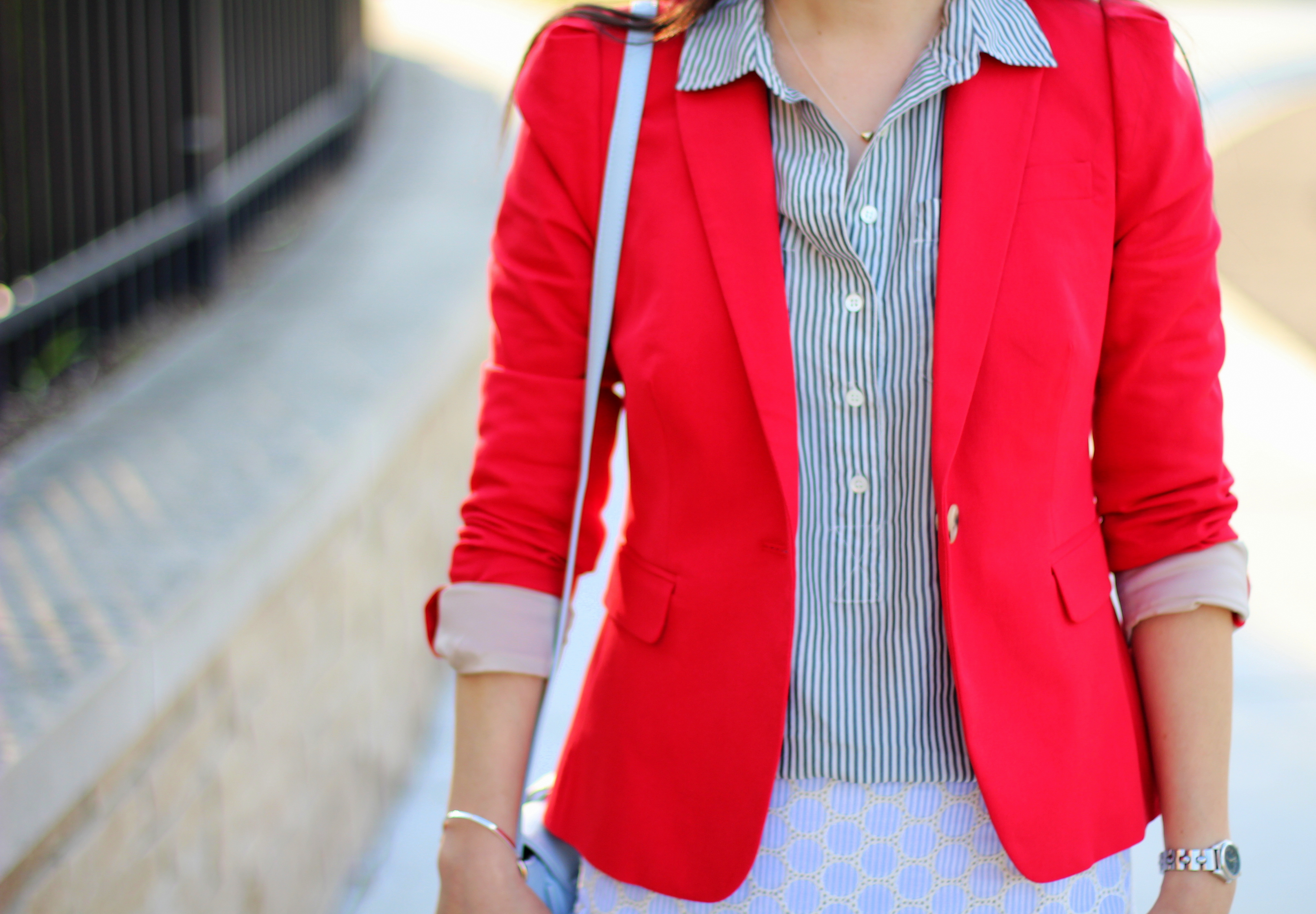 Outfit Highlight: Stripes and Brights and Eyelet, Oh My! - My Rose ...