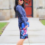 Outfit Highlight: Floral and Leather