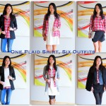Outfit Highlight: One Plaid Shirt, Six Outfits