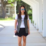Outfit Highlight: Black, White and Olive